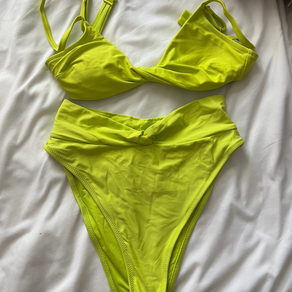 Aerie Neon Green Bikini Set